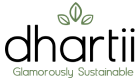 Dhartii logo - sustainable fashion brand promoting eco-friendly and glamorous clothing made with ethical practices.